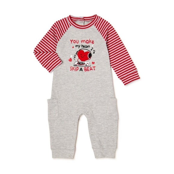 VALENTINE'S DAY UNISEX BABY ROMPER SIZE 3 - 6 MONTHS OUTFIT - Picture 1 of 3